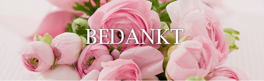 Bedankt Bedankt